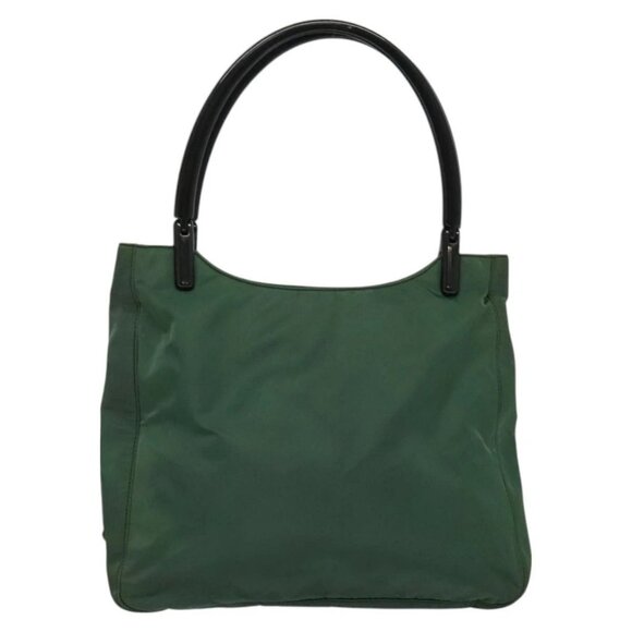 PRADA Shoulder Bag Nylon Plastic Green Silver - Picture 1 of 16